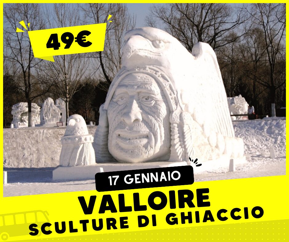 Gita da Torino per Valloire scultura di ghiaccio